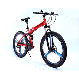Dapang Bicicletas de montaña Dapang Bicicleta de montaña, con Estructura de Acero Mediano y Ruedas de 26 Pulgadas con Frenos de Disco mecánicos, transmisión Shimano de 27 velocidades, Red, 21speed