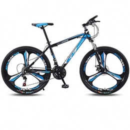 DGAGD Bicicleta DGAGD Bicicleta de 24 Pulgadas, Bicicleta de montaña, Bicicleta de Velocidad Variable para Adultos, Tri-Cortador-Azul Negro_21 velocidades