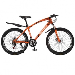 DGAGD Bicicleta DGAGD Bicicleta de montaña Bicicleta Freno de Disco de 26 Pulgadas Bicicleta para Adultos 40 Ruedas de Corte-Naranja_21 velocidades