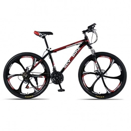 DGAGD Bicicletas de montaña DGAGD Bicicleta de montaña con Marco de aleación de Aluminio de 26 Pulgadas, Velocidad Variable, Bicicleta de Carretera de Seis Ruedas-Rojo Negro_30 velocidades