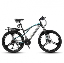 DGAGD Bicicleta DGAGD Bicicleta de montaña de 24 Pulgadas Adaptada a un Triciclo Joven y fácil de Usar-Azul Negro_27 velocidades