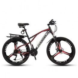 DGAGD Bicicletas de montaña DGAGD Bicicleta de montaña de 24 Pulgadas Adaptada a un Triciclo Joven y fácil de Usar-Rojo Negro_24 velocidades