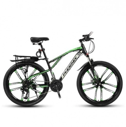 DGAGD Bicicletas de montaña DGAGD Bicicleta de montaña de 24 Pulgadas con Diez Ruedas.-Verde Oscuro_30 velocidades