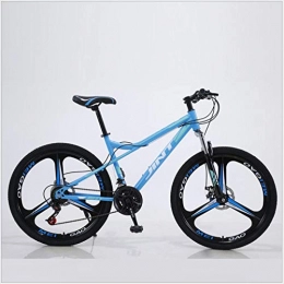 DGAGD Bicicleta DGAGD Bicicleta de montaña de 24 Pulgadas, Freno de Disco Dual de Velocidad Variable, Bicicleta de Tres Ruedas para Hombres y Mujeres Adultos-Azul_21 velocidades