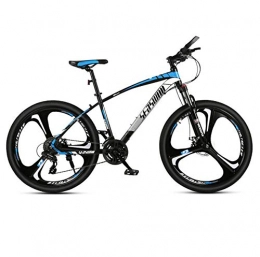 DGAGD Bicicletas de montaña DGAGD Bicicleta de montaña de 24 Pulgadas para Hombre y Mujer, Bicicleta superligera para Adultos, Rueda de Tres Cuchillas n. ° 2-Azul Negro_24 velocidades