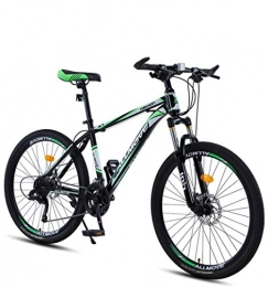 DGAGD Bicicleta DGAGD Bicicleta de montaña de 24 Pulgadas para Hombre y Mujer, para Adultos, Velocidad Variable, Carreras, Bicicleta Ultraligera, 40 Ruedas de Corte-Verde Oscuro_24 velocidades