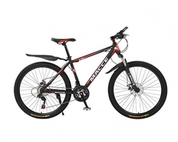 DGAGD Bicicletas de montaña DGAGD Bicicleta de montaña de 26 Pulgadas Bicicleta de Velocidad Variable para Adultos Masculinos y Femeninos-Rojo Negro_24 velocidades