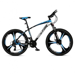 DGAGD Bicicleta DGAGD Bicicleta de montaña de 26 Pulgadas para Hombre y Mujer, Bicicleta superligera para Adultos, Rueda de Tres Cuchillas n. ° 1-Azul Negro_27 velocidades
