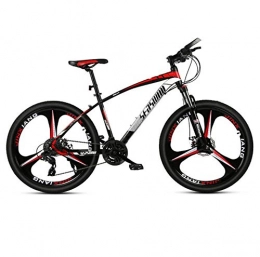 DGAGD Bicicleta DGAGD Bicicleta de montaña de 26 Pulgadas para Hombre y Mujer, Bicicleta superligera para Adultos, Rueda de Tres Cuchillas n. ° 1-Rojo Negro_27 velocidades