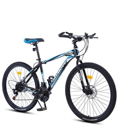 DGAGD Bicicleta DGAGD Bicicleta de montaña de 26 Pulgadas para Hombres y Mujeres, Velocidad Variable para Adultos, Ruedas de radios de Bicicleta súper Ligeras-Azul Negro_21 velocidades