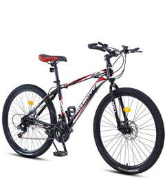 DGAGD Bicicleta DGAGD Bicicleta de montaña de 26 Pulgadas para Hombres y Mujeres, Velocidad Variable para Adultos, Ruedas de radios de Bicicleta súper Ligeras-Rojo Negro_21 velocidades