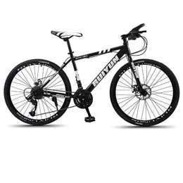 DGAGD Bicicleta DGAGD Bicicleta de montaña de 26 Pulgadas, Ruedas Grandes, Rueda de radios para Adultos, Bicicleta de Velocidad Variable-Negro_21 velocidades