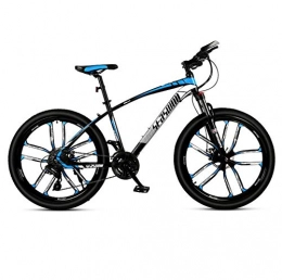 DGAGD Bicicletas de montaña DGAGD Bicicleta de montaña de 27, 5 Pulgadas para Hombre y Mujer, Bicicleta superligera para Adultos, Rueda de Diez Cuchillas-Azul Negro_21 velocidades