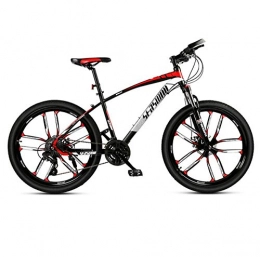 DGAGD Bicicletas de montaña DGAGD Bicicleta de montaña de 27, 5 Pulgadas para Hombre y Mujer, Bicicleta superligera para Adultos, Rueda de Diez Cuchillas-Rojo Negro_27 velocidades