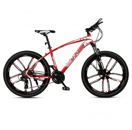 DGAGD Bicicletas de montaña DGAGD Bicicleta de montaña de 27, 5 Pulgadas para Hombre y Mujer, Bicicleta superligera para Adultos, Rueda de Diez Cuchillas-Rojo_27 velocidades