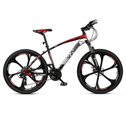 DGAGD Bicicletas de montaña DGAGD Bicicleta de montaña de 27, 5 Pulgadas para Hombre y Mujer, Bicicleta superligera para Adultos, Rueda de Seis Hojas-Rojo Negro_21 velocidades