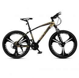 DGAGD Bicicleta DGAGD Bicicleta de montaña de 27, 5 Pulgadas para Hombre y Mujer, Bicicleta superligera para Adultos, Rueda de Tres Cuchillas n. ° 1-Oro Negro_21 velocidades