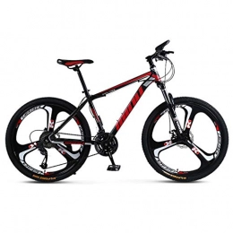 DGAGD Bicicleta DGAGD Bicicleta de montaña de Velocidad Variable para Adultos Masculinos y Femeninos de 26 Pulgadas Que compiten con Bicicleta de Tres Ruedas-Rojo Negro_21 velocidades