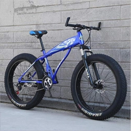 DGAGD Bicicletas de montaña DGAGD Bicicleta de Nieve de 24 Pulgadas, neumtico Ultra Ancho, Velocidad Variable 4.0, Bicicleta de montaña para Nieve-Azul_21 velocidades