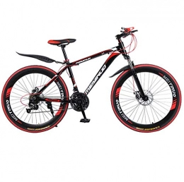 DGAGD Bicicleta DGAGD Rueda de Corte de Bicicleta de montaña 40 de aleación de Aluminio de Velocidad Variable con Freno de Disco Doble de 26 Pulgadas-Rojo Negro_27 velocidades