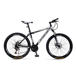 FBDGNG Bicicletas de montaña FBDGNG Bicicleta de montaña de 26 pulgadas, marco de acero al carbono, 21 velocidades con freno de disco doble para niños y niñas, hombres y mujeres (tamaño: 21 velocidades, color: negro)
