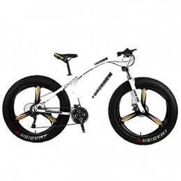 FBDGNG Bicicletas de montaña FBDGNG Bicicleta de montaña de 26 pulgadas para adultos 21 / 24 / 27 velocidades hombre y mujer Bicicletas marco de acero al carbono con freno de disco dual (tamaño: 24 velocidades, color: negro)