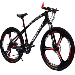 FXMJ Bicicletas de montaña FXMJ Bicicleta de montaña de 26 Pulgadas y 27 velocidades para Adultos, Cuadro de suspensión Completa de Aluminio Ligero, Horquilla de suspensión, Doble Freno de Disco, Negro