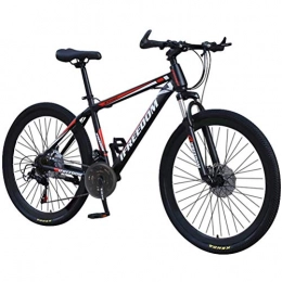 GOLDGOD Bicicleta GOLDGOD Plegable Acero De Alto Carbono Adulto Bicicletas Montaña, 26 Pulgadas MTB Bicicleta con Frenos Mano Tracción Lineal Y Asiento Ajustable En Altura Mountain Bike para Mayores 12 Años