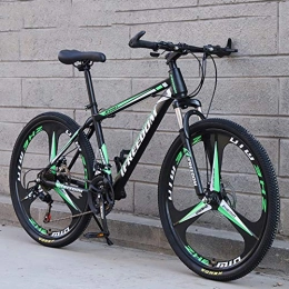 Hensdd Bicicletas de montaña Hensdd Adulto Bicicleta De Montaa, 26 Pulgadas Ruedas, SSPEED Doble Disco De Variables De Bicicletas De Montaa, Verde, 24in21speed