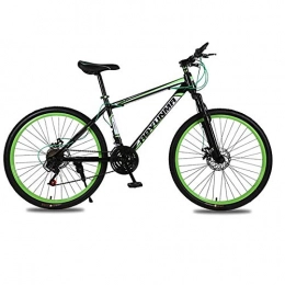 JAEJLQY Bicicletas de montaña JAEJLQY Bicicleta de Montaña 26 ''BMX Bicicleta Estilo Libre de Acero Bicicleta de Doble calibrador de Freno de bicicleta-21 velocidades, Verde