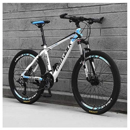 KXDLR Bicicleta KXDLR 26" Adulto De Bicicletas De Montaa, 27 De Velocidad Mecanismo De Transmisin Delantero Suspensin Variable Velocidad Alta De Carbono De Bicicletas De Montaa De Acero, Azul