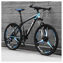 KXDLR Bicicletas de montaña KXDLR 26" Suspensión Delantera Montaña Bicicleta Plegable 30-Velocidades Hombres De Bicicletas O Un Marco con Frenos De Doble Petróleo Mujeres MTB Alta De Acero Al Carbono, Negro