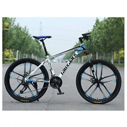 KXDLR Bicicleta KXDLR Bicicleta De Montaña con Suspensión Delantera, Cuenta con Marco De 17 Pulgadas Y De 24 Velocidades con 26 Pulgadas Ruedas Y Frenos De Disco Mecánicos, Azul