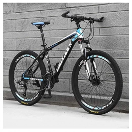 KXDLR Bicicleta KXDLR MTB 24 De Velocidad De 26 Pulgadas De Doble Disco De Freno Delantero Suspensión Bicicletas De Alta De Acero Al Carbono, Negro