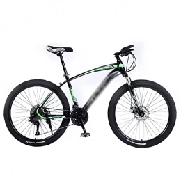 LZZB Bicicleta LZZB Bicicleta de montaña 26 Pulgadas Ruedas 21 / 24 / 27 velocidades Suspensión Completa Frenos de Disco Doble Marco de Acero al Carbono Bicicleta para Adultos Hombres Mujeres / Verde / 27 Velocidad