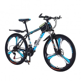 LZZB Bicicleta LZZB Bicicleta MTB Bicicletas de montaña de 21 velocidades Ruedas de 26 Pulgadas Bicicleta de Freno de Disco con Marco de Acero al Carbono para Hombres, Mujeres, Adultos y Adolescentes / Azul / 2