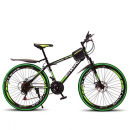 MICAKO Bicicletas de montaña MICAKO Bicicleta Montaa 26'', 21 Velocidad, Freno de Disco, Full Suspension, Acero Carbono, Verde