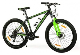 Milord Bikes Bicicletas de montaña Milord. Bicicleta de montaña MTB Trekking, 21 velocidades - Negro Verde - Rueda de 26