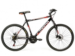 Moma Bikes Bicicleta Moma Bikes Bicicleta Montaa FOX 26", Alu SHIMANO 21V, Doble Freno Disco, Susp. Delant