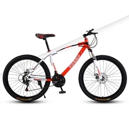 Relaxbx Bicicleta Ruedas de 26 Pulgadas Bicicleta de montaña Doble Freno de Disco 27 ​​Velocidad Unisex Bicicleta Suspensión Delantera Rueda de radios MTB, Verde