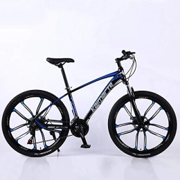 VANYA Bicicletas de montaña VANYA MTB 24 / 26 Pulgadas 24 Velocidad de Aluminio Ligero de aleación de Off-Road de Velocidad Variable para Adultos Bicicletas 15Kg, Azul, 24inches