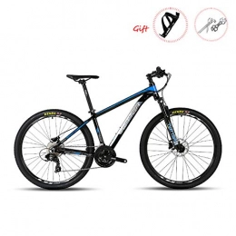 W&TT Bicicletas de montaña W&TT Bicicleta de montaña Shimano M310-24 velocidades Freno de Disco hidrulico Off-Road Bike 26" / 27.5" Adultos Bicicletas de aleacin de Aluminio con suspensin Tenedor, Blue, 27.5"*17