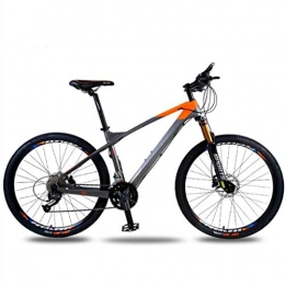 WGYEREAM Bicicletas de montaña WGYEREAM Bicicleta de Montaña, MTB Barranco Bicicletas for Mujer for Hombre 26" de Fibra de Carbono 27 Montaña Velocidad Bicicletas Delantera de la Bici de Doble suspensión del Freno de Disco