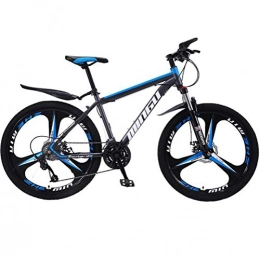 WJSW Bicicletas de montaña WJSW Bicicleta de montaña de Acero con Alto Contenido de Carbono - Bicicleta de suspensión Dual City Commuter City Hardtail (Color: Negro Blanco, tamaño: 21 velocidades)