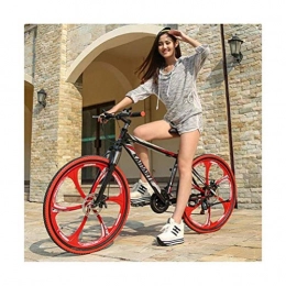 WJSW Bicicletas de montaña WJSW Bicicleta de montaña de Acero con Alto Contenido de Carbono de 26 Pulgadas - Bicicleta de montaña rígida de cercanías de 27 velocidades (Color: C)