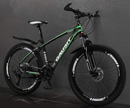 WJSW Bicicletas de montaña WJSW Bicicleta de montaña de aleacin de Aluminio, 26 Pulgadas Off-Road Damping Sports Leisure Outdoor (Color: Verde Oscuro, tamao: 30 velocidades)