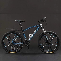 WLWLEO Bicicleta WLWLEO 24 Pulgadas de Bicicletas de montaña Señoras Bicicletas Bicicletas Aire Libre Deporte Ciclismo 21 / 24 / 27 / 30 Velocidad de absorción de Choque de Bicicletas Hombres Mujeres, D, 24" 30 Speed