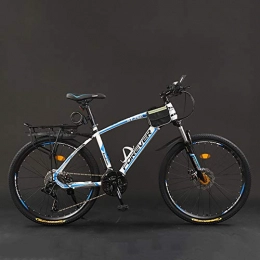 WLWLEO Bicicletas de montaña WLWLEO Bicicleta de montaña de 26 Pulgadas para Adultos Estructura de Acero con Alto Contenido de Carbono Freno de Disco Doble Bicicleta de montaña Todoterreno de Velocidad Variable, C, 26" 21 Speed