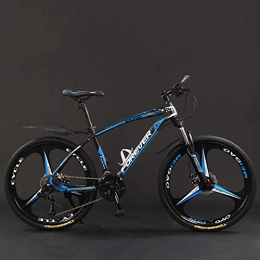 WLWLEO Bicicleta WLWLEO Bicicleta de montaña para Hombre de 26 Pulgadas Bicicletas de montaña con suspensión Total Estructura de Acero con Alto Contenido de Carbono 150 kg de Carga, Bicicleta híbrida, D, 26" 30 Speed