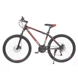 YOUSR Bicicletas de montaña YOUSR Bicicleta De Montaa Boy Outdoor Travel Bike, 20 Pulgadas City Road Bicicleta Bicicleta De Estilo Libre Black Red